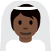 👰🏿 person with veil: dark skin tone display on Twitter